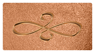 DSC700 601 CP SH CP Copper Scroll Shimmer Copper Background